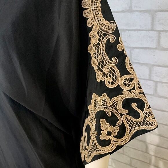 ‎Yoanna Baraschi 100% silk embroidered top - S - Picture 3 of 8